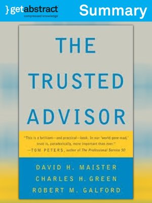 cover image of The Trusted Advisor (Summary)